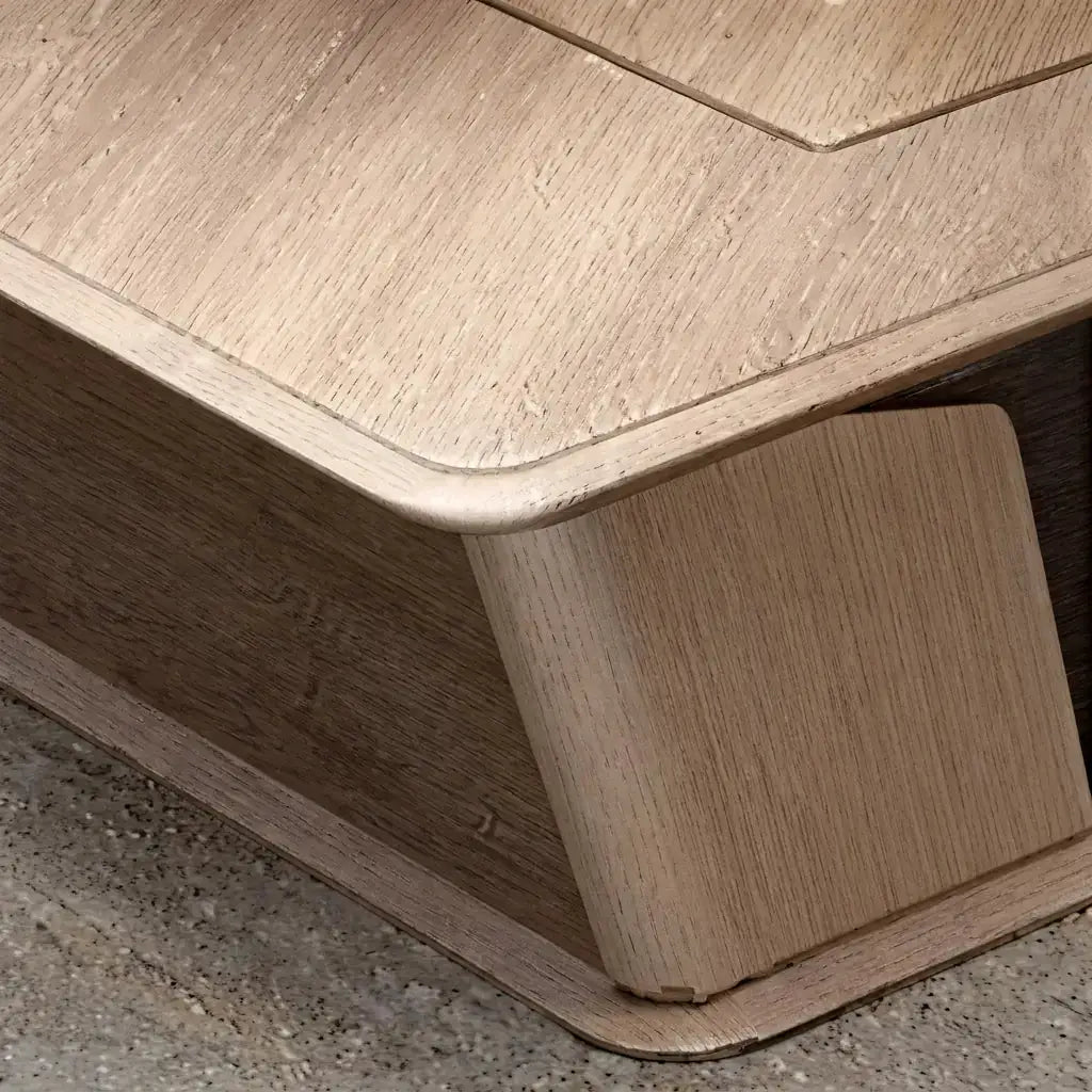 Cognac · Executive Desk w/ Mobile Storage by Arc Grove