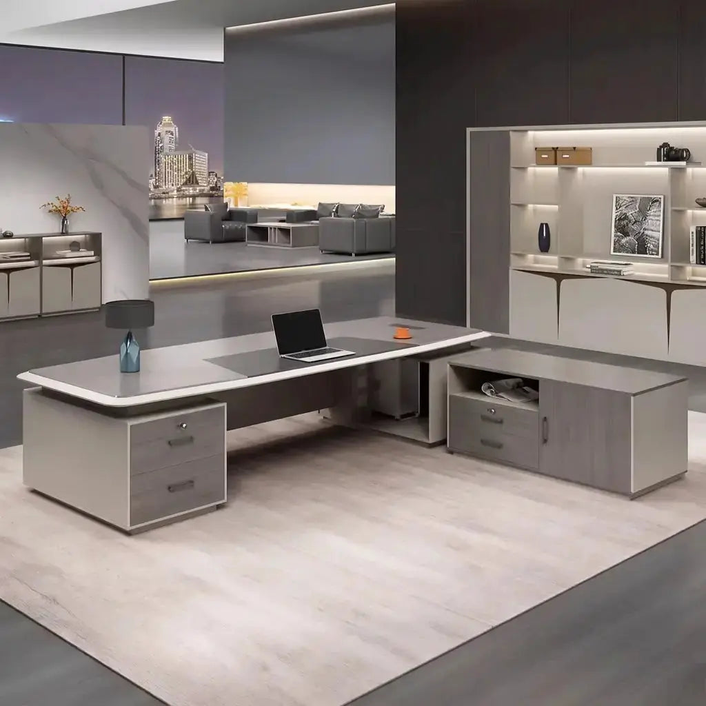 Wynn · Executive Desk w/ Mobile Storage by Arc Grove