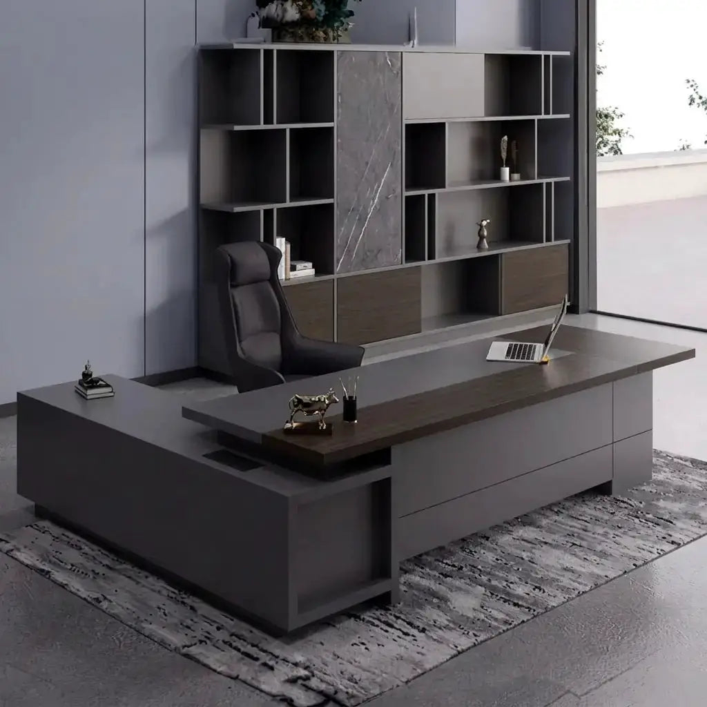 Carwin · Modern L-Shaped Executive Desk by Arc Grove