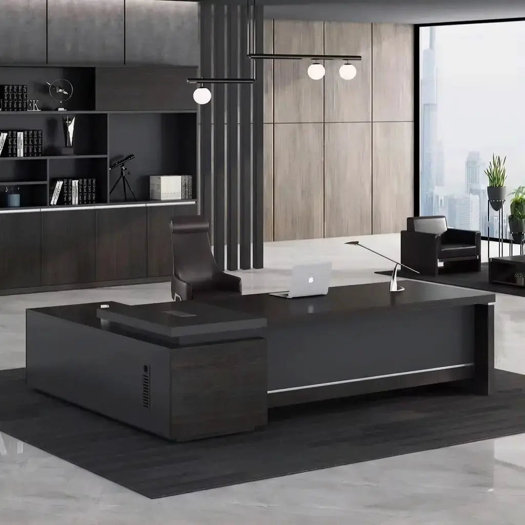 Danton · Modern L-Shaped Executive Desk by Arc Grove