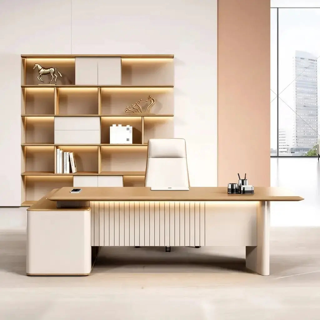 Vesta · Modern L-Shaped Executive Desk by Arc Grove
