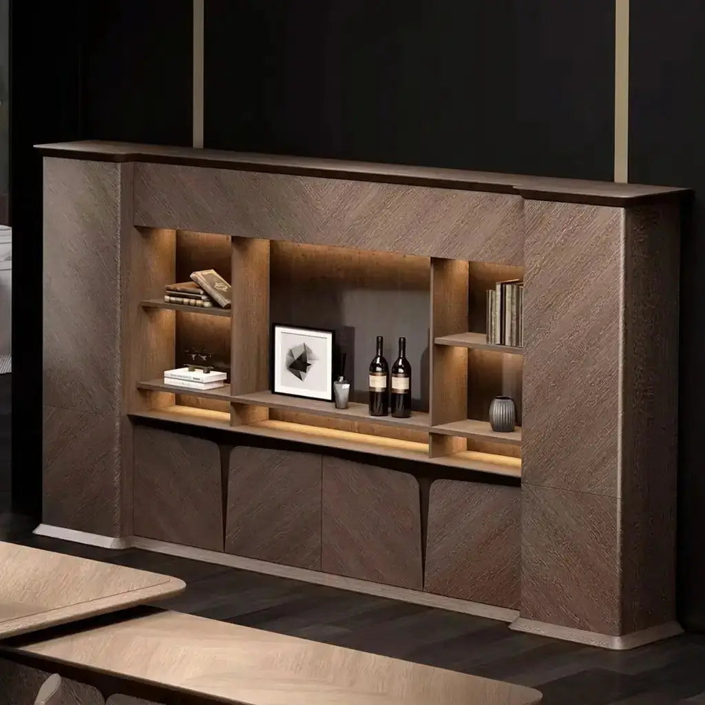 Brandy · Office Shelves w/ Integrated Lighting & Storage by Arc Grove