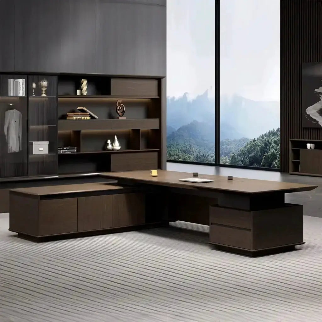 Hiley · Modern L-Shaped Executive Desk by Arc Grove