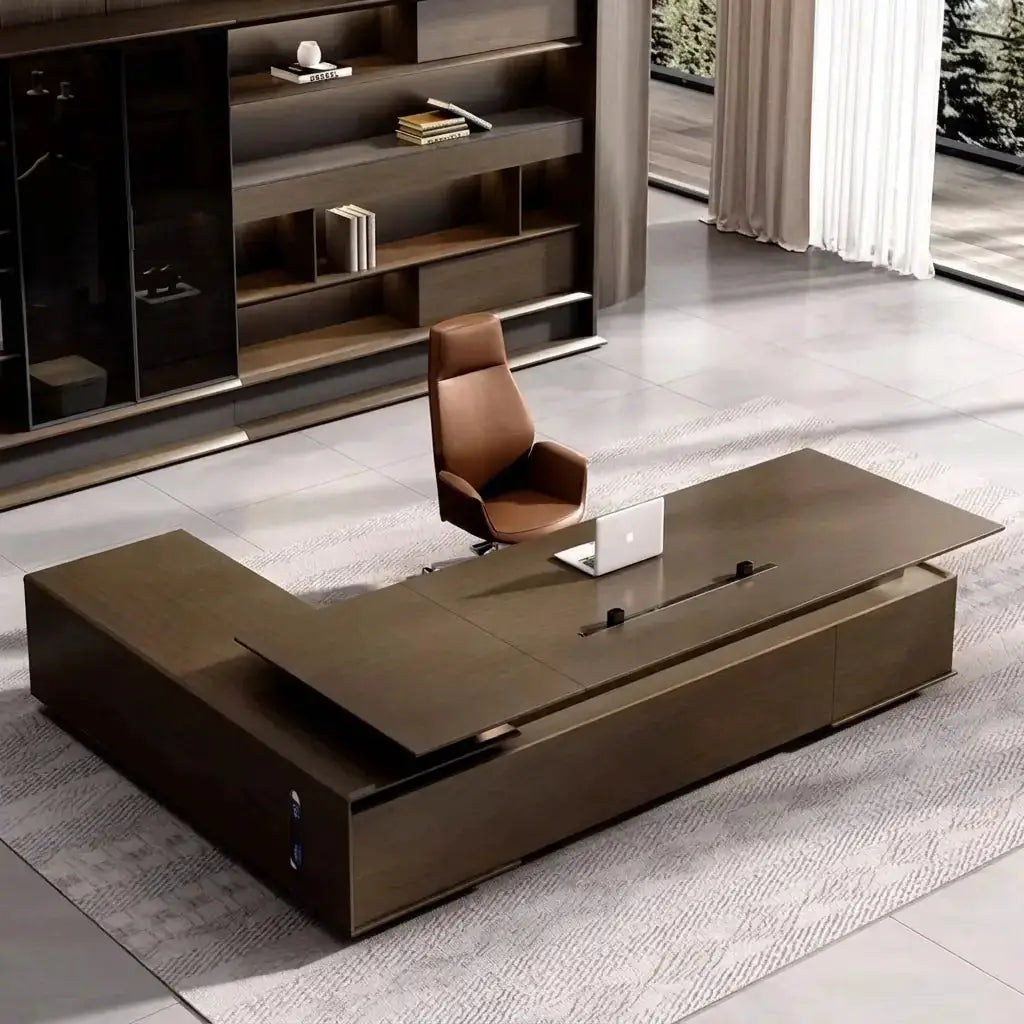 Hiley · Modern L-Shaped Executive Desk by Arc Grove