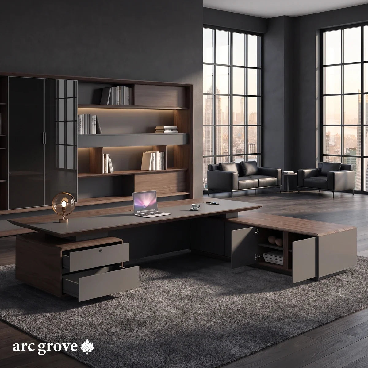 Frisco · Modern L-Shaped Executive Desk, photo 6 of 21