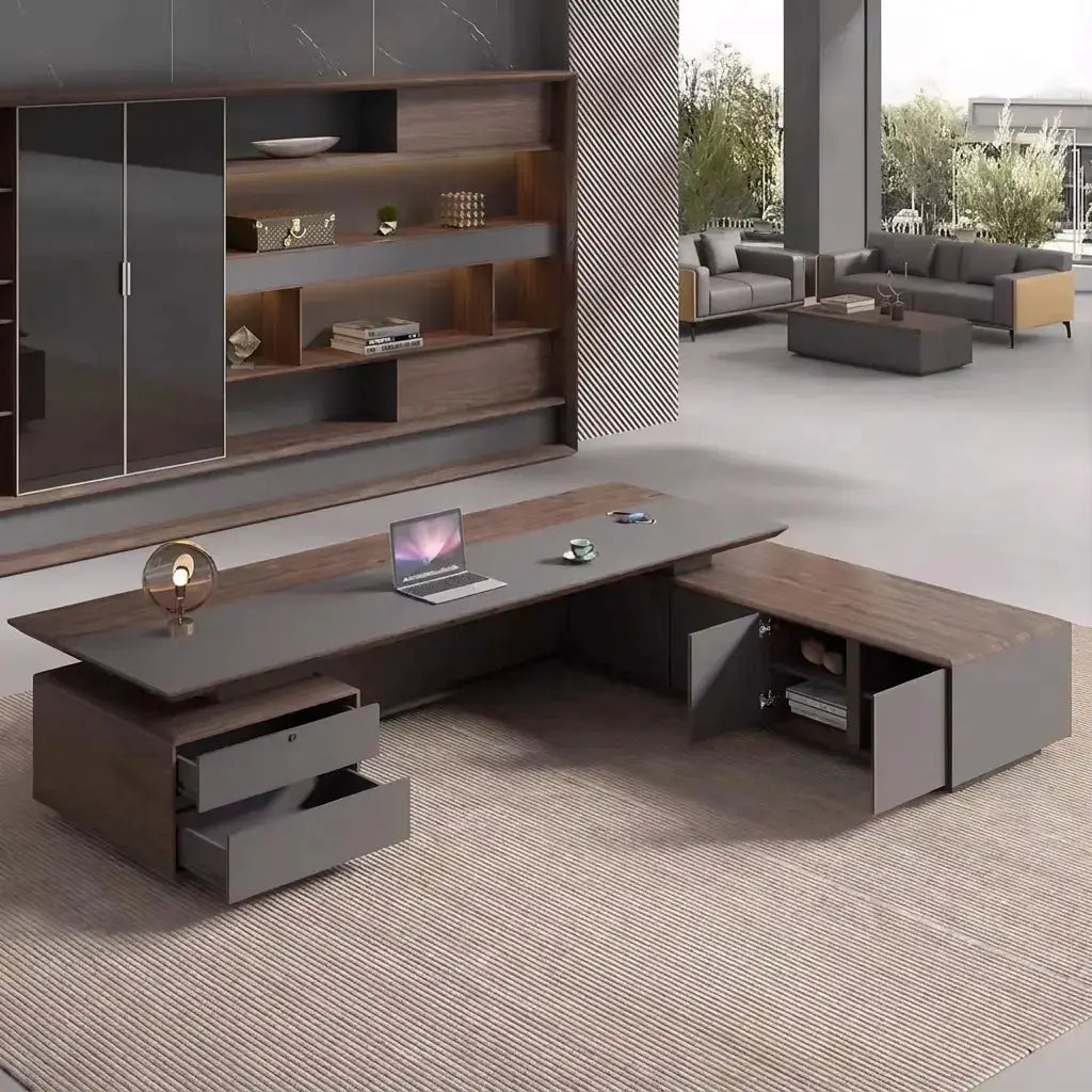 Frisco · Modern L-Shaped Executive Desk by Arc Grove