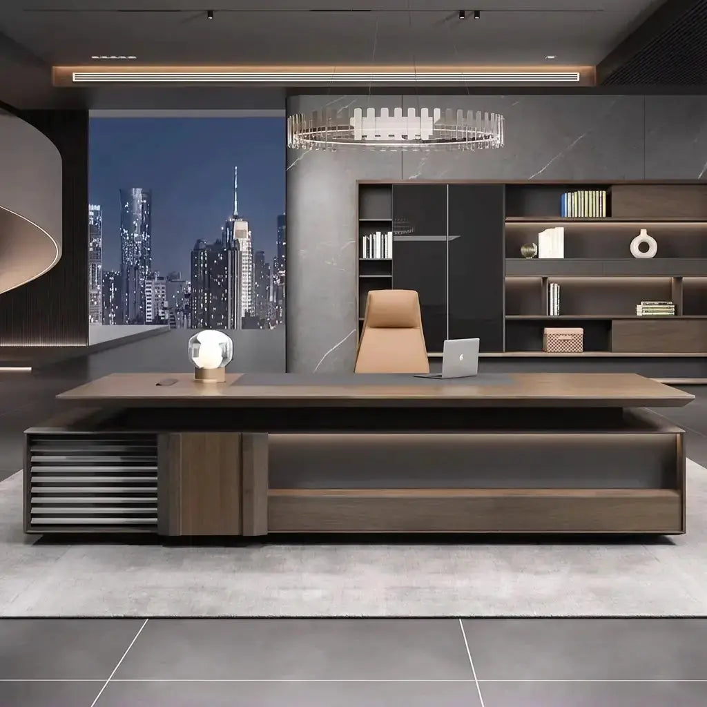 Frisco · Modern L-Shaped Executive Desk by Arc Grove