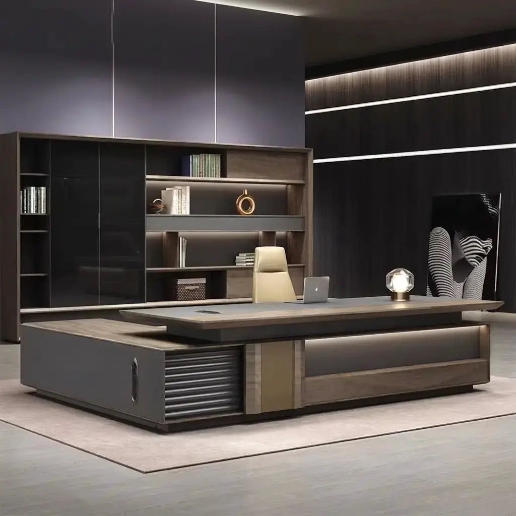 Frisco · Modern L-Shaped Executive Desk by Arc Grove