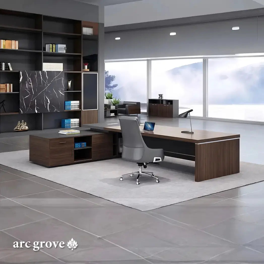 Hershey · Modern L-Shaped Executive Desk by Arc Grove