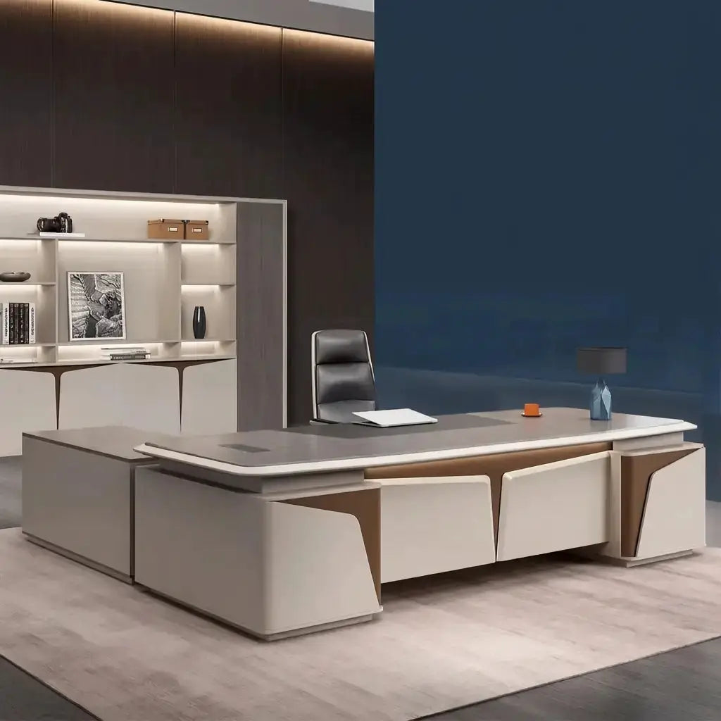 Wynn · Executive Desk w/ Mobile Storage by Arc Grove