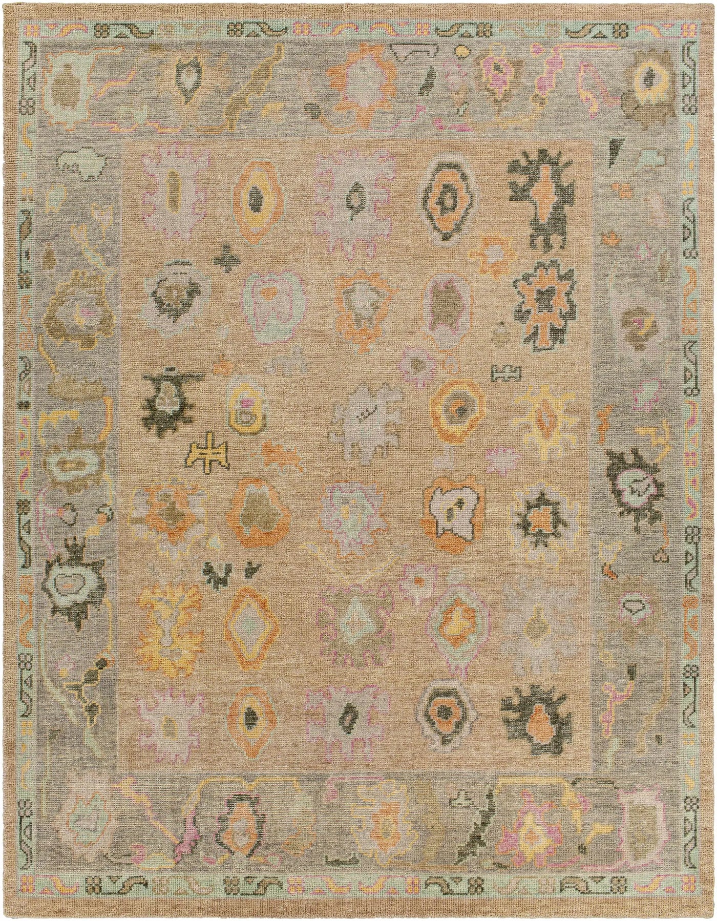 Ina Hand Knotted Wool & Cotton Area Rug - Clearance by Boutique Rugs