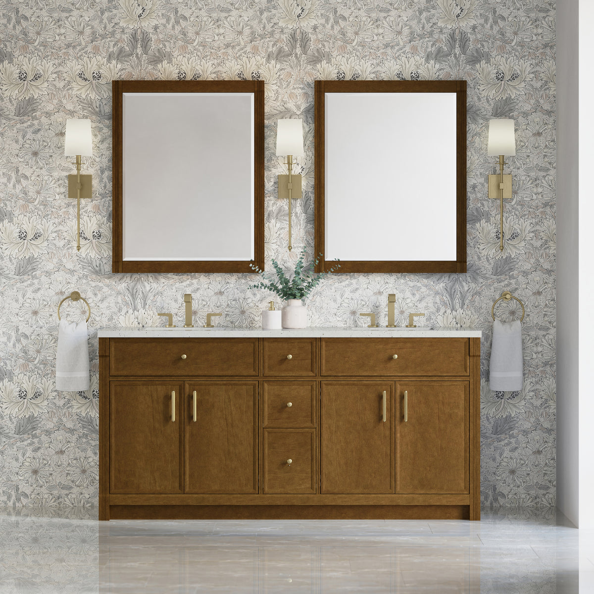 James Martin Bellshire 72" Double Bathroom Vanity, Honey Oak, view 29