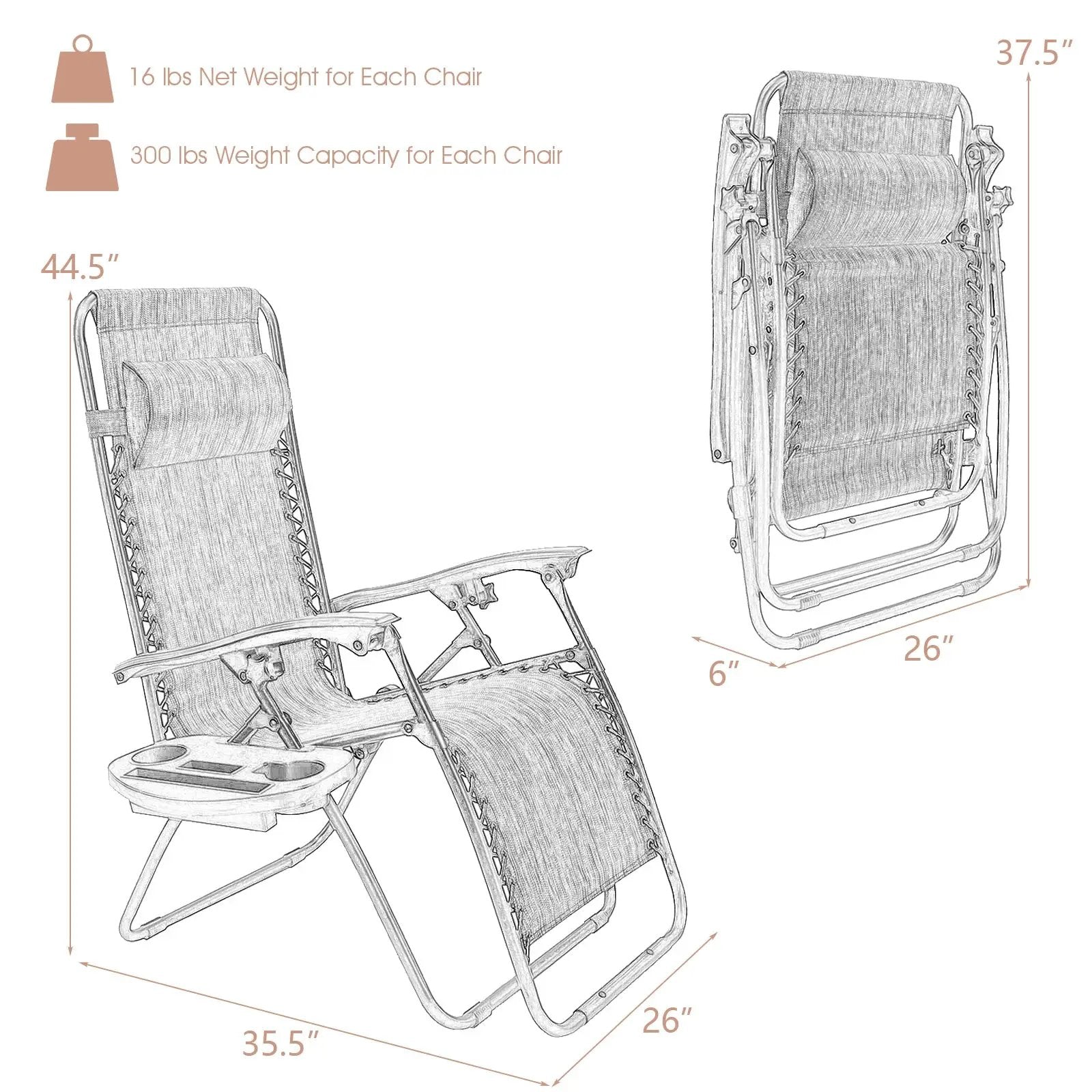 2 Pieces Folding by DirectDeals