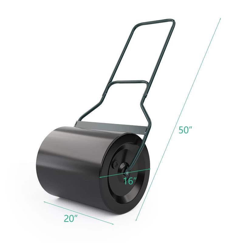 Lawn Roller with U-Shaped Handle for Garden Backyard by DirectDeals