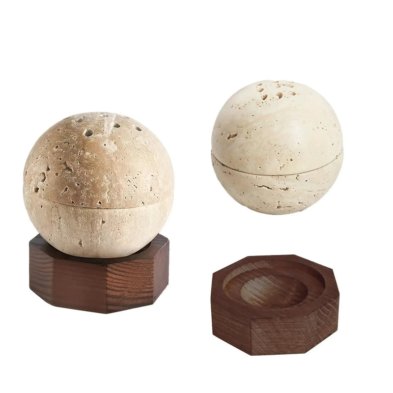 Incense Burner - Handmade Natural Round by House Of Avana