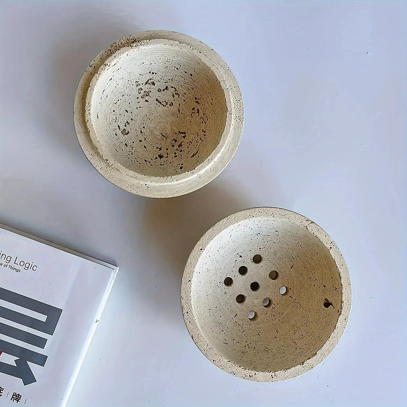 Incense Burner - Handmade Natural Round by House Of Avana