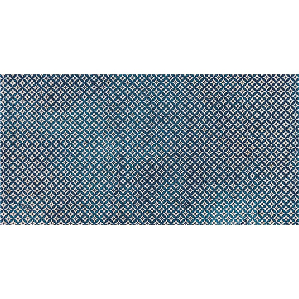 Indigo Ottoman Textile 2 Marble Tiles 2 3/4x5 1/2 Marble Ottoman Textile 2 3x12 Tiles