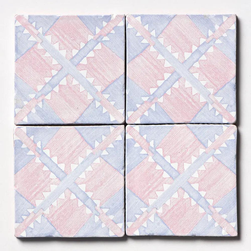 Indigo Wash Manta Glossy Glazed Terracotta Tiles 6x6 by Stonetiledepot