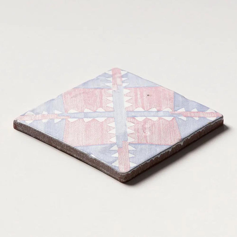 Indigo Wash Manta Glossy Glazed Terracotta Tiles 6x6 by Stonetiledepot