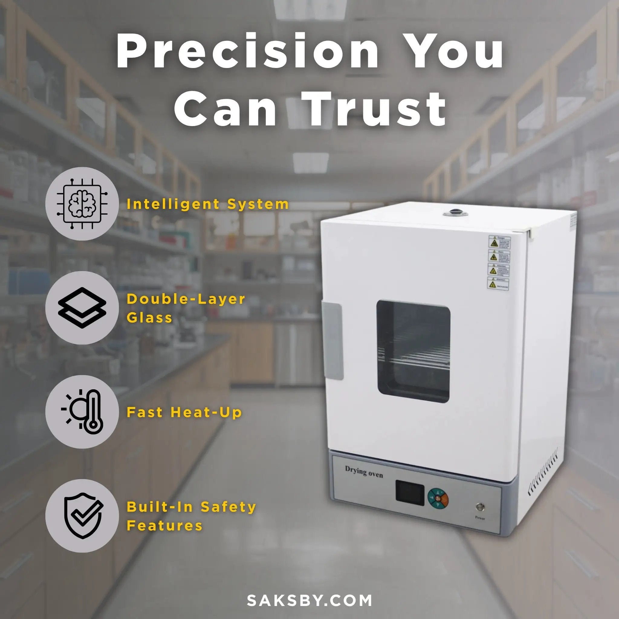 72L Industrial Laboratory 110V Digital Forced Air Convection Drying Oven (SAK23790) by SAKSBY WHOLESALE
