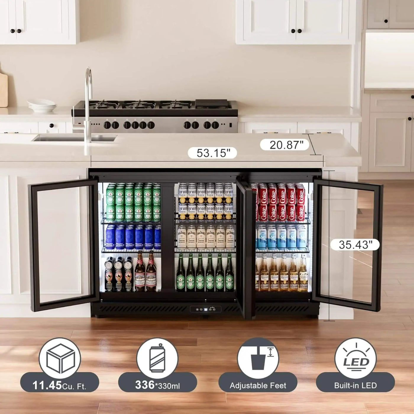Industrial Freestanding Undercounter Beverage Refrigerator (SAK84019) by SAKSBY WHOLESALE