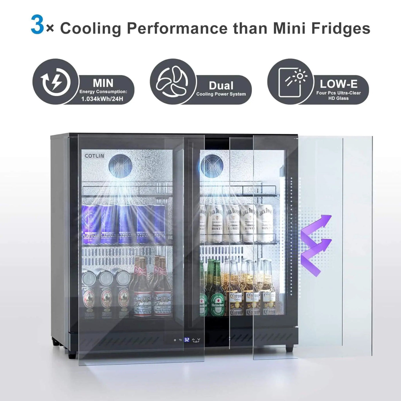 Industrial Freestanding Undercounter Beverage Refrigerator (SAK84019) by SAKSBY WHOLESALE