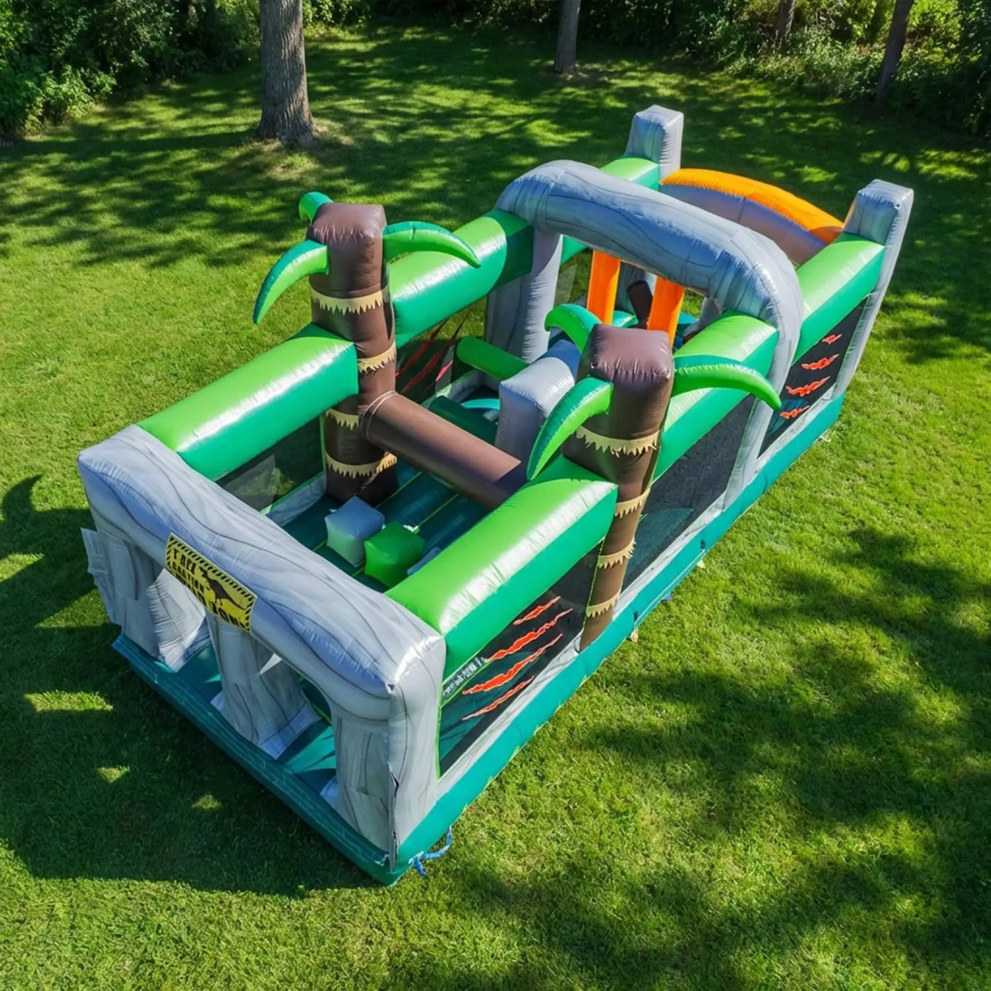 20FT Inflatable Dinosaur Obstacle Course With Blower (SAK90817) by SAKSBY WHOLESALE