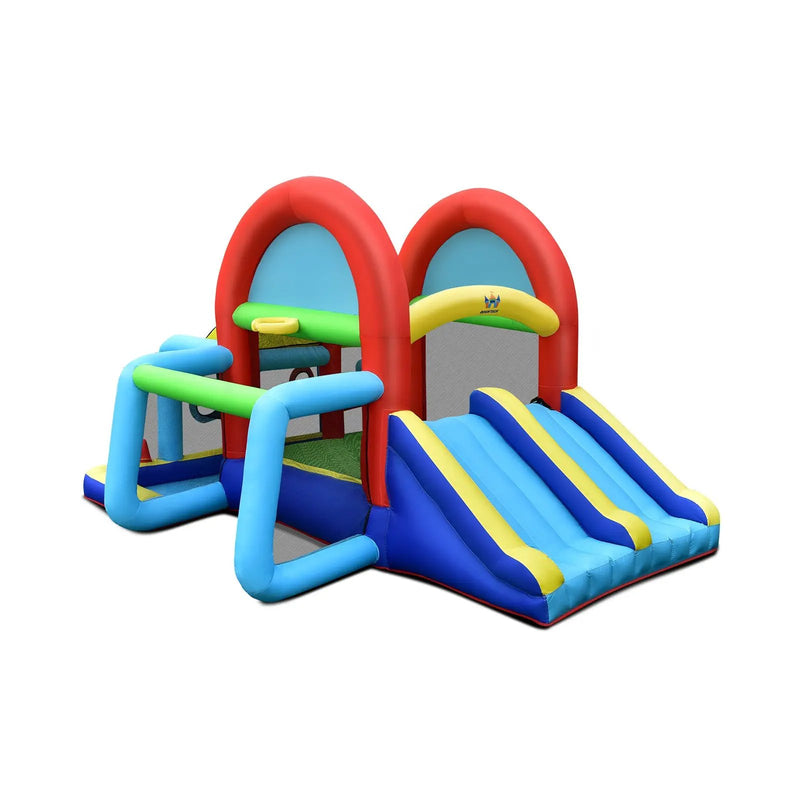 Inflatable Jumping Castle Bounce House with Dual Slides without Blower by DirectDeals