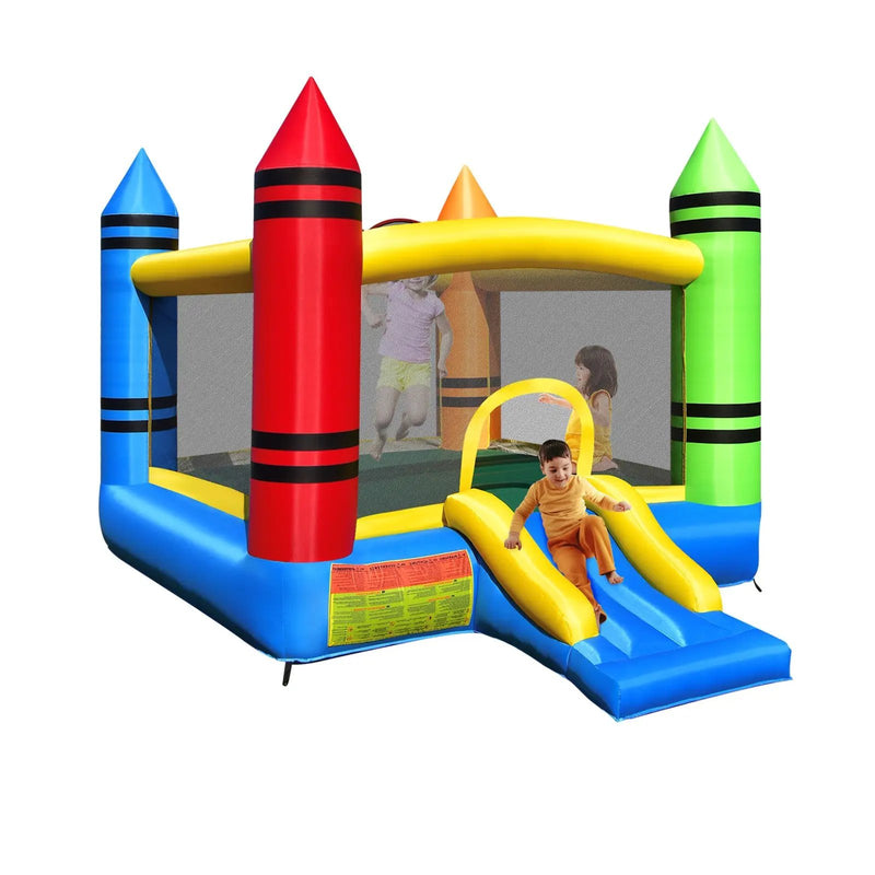 Kids Inflatable Bounce House with Slide and Ocean Balls Not Included Blower by DirectDeals