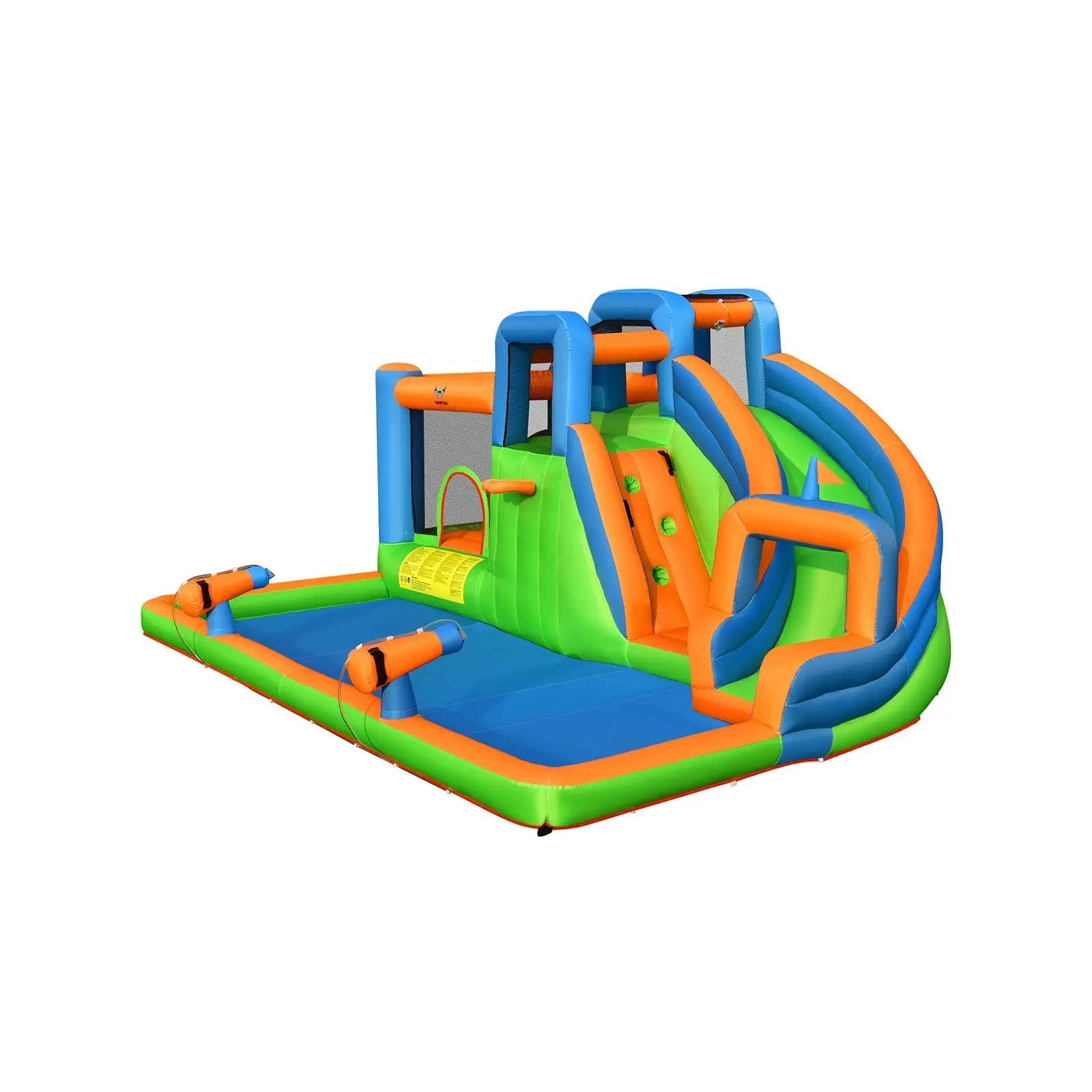 Inflatable Water Slide with Dual Climbing Walls and Blower Excluded by DirectDeals