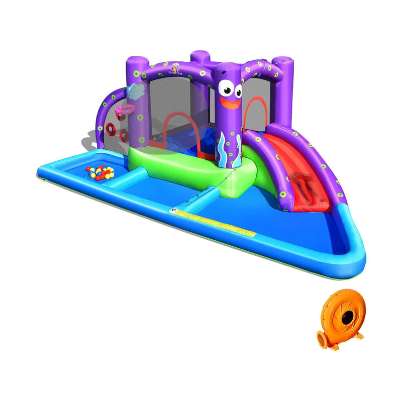 Inflatable Water Slide Park with Splash Pool and 750W Blower by DirectDeals