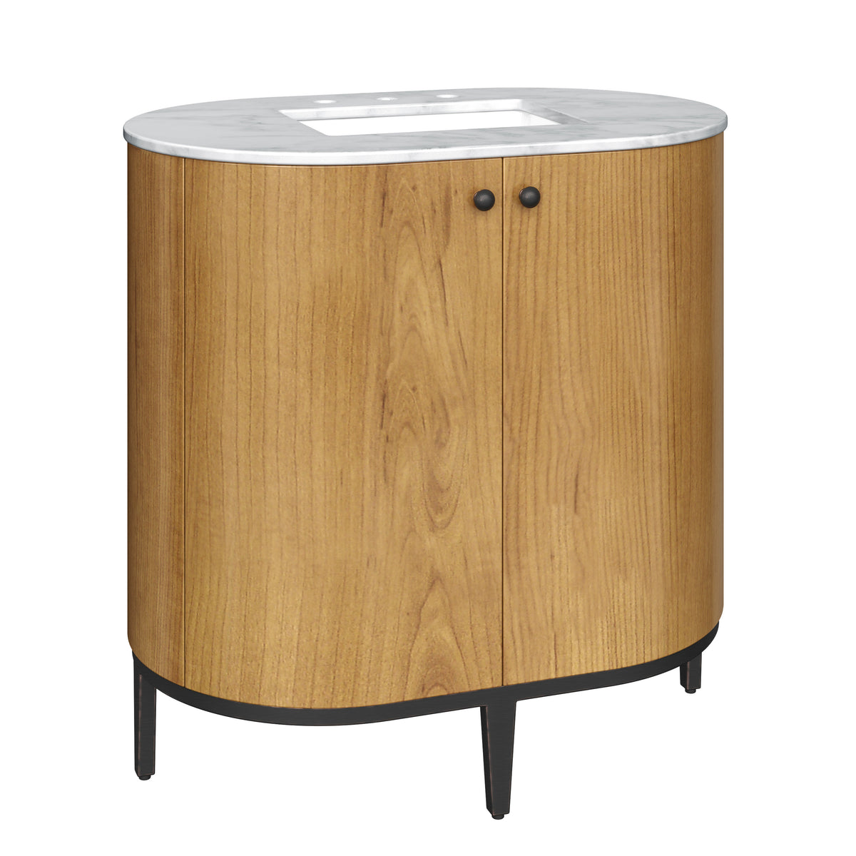 James Martin Bellamy 36" Single Bathroom Vanity, Rustic Oak, view 5