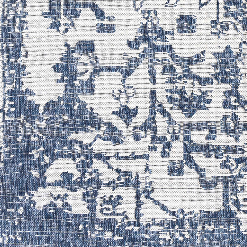 Dark Blue Kilmacolm Indoor & Outdoor Area Rug - Clearance by Boutique Rugs