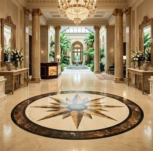 Marble Medallion Entry