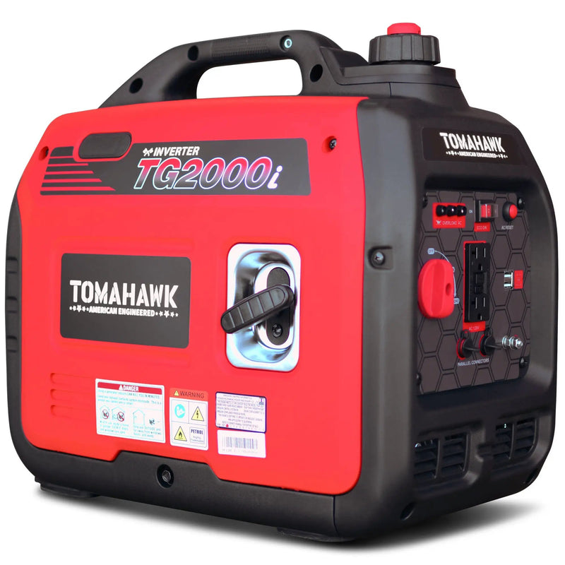 2000 Watt Inverter Generator Super Quiet Portable Gas Power Professional Use by Tomahawk Power