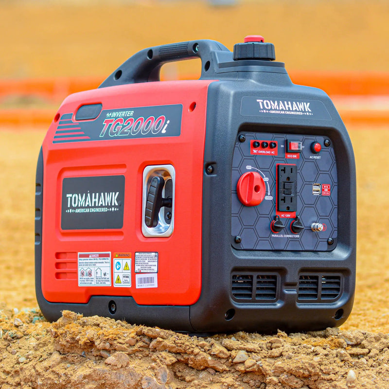 2000 Watt Inverter Generator Super Quiet Portable Gas Power Professional Use by Tomahawk Power