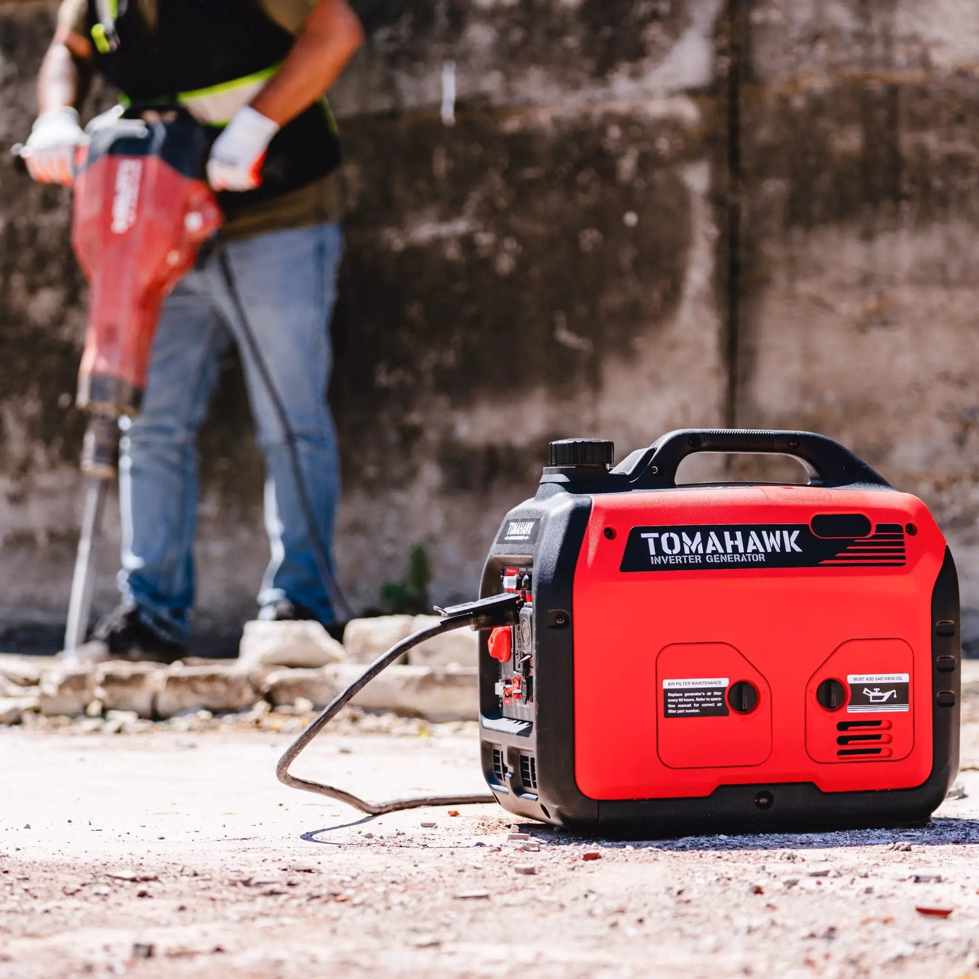 3000 Watt Inverter Generator Super Quiet Portable Gas Power Professional Use by Tomahawk Power