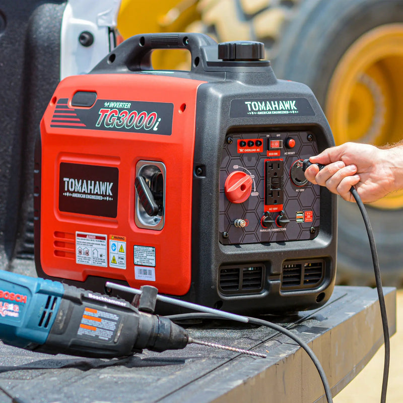 3000 Watt Inverter Generator Super Quiet Portable Gas Power Professional Use by Tomahawk Power