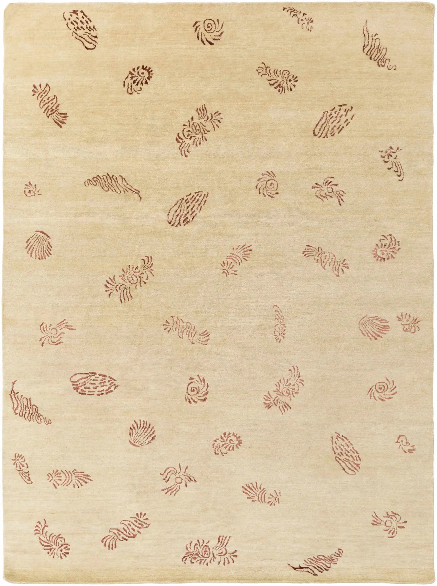 Yellow Premium Thick Wool Rug - Clearance by Boutique Rugs