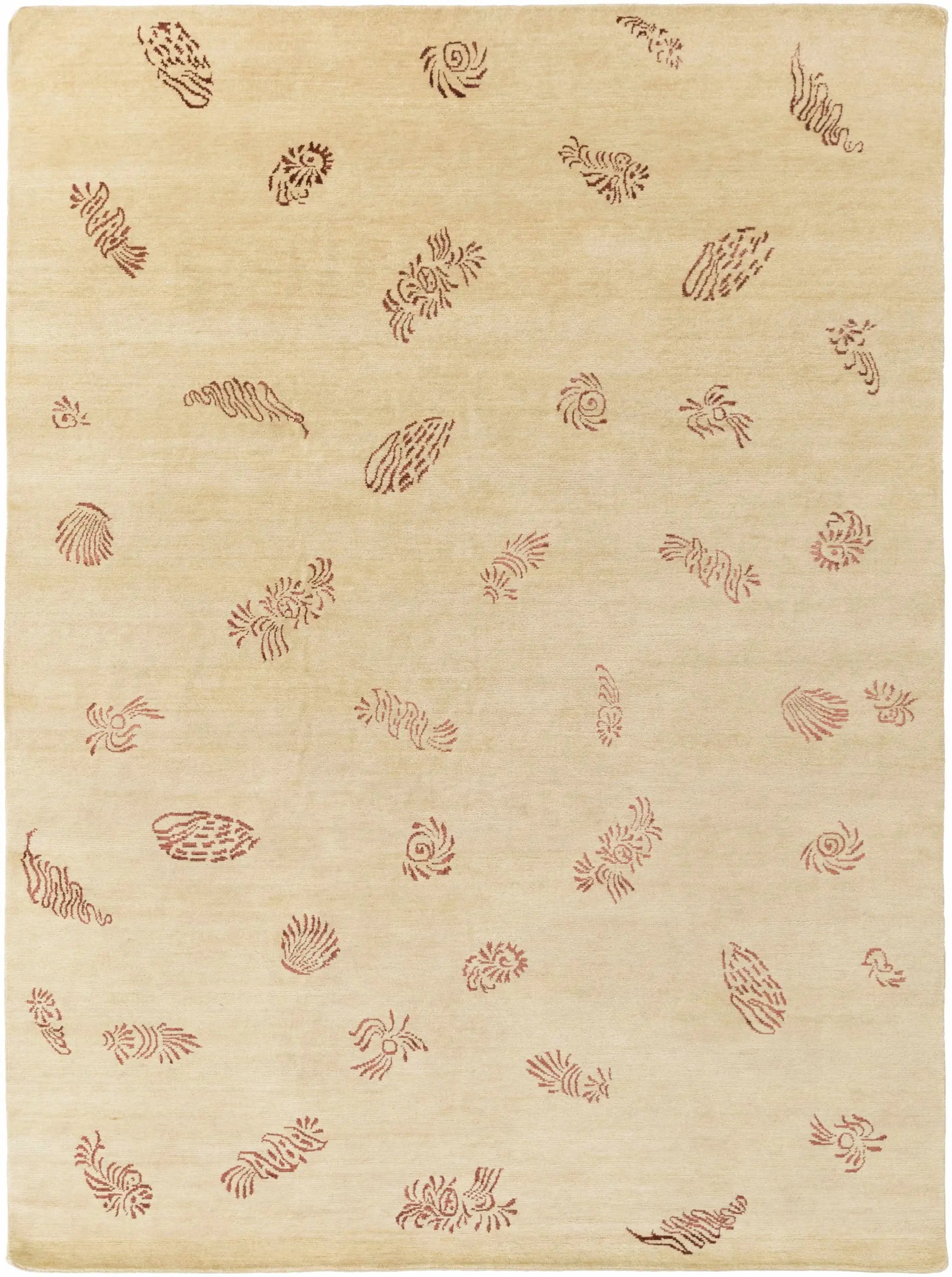 Yellow Premium Thick Wool Rug - Clearance by Boutique Rugs