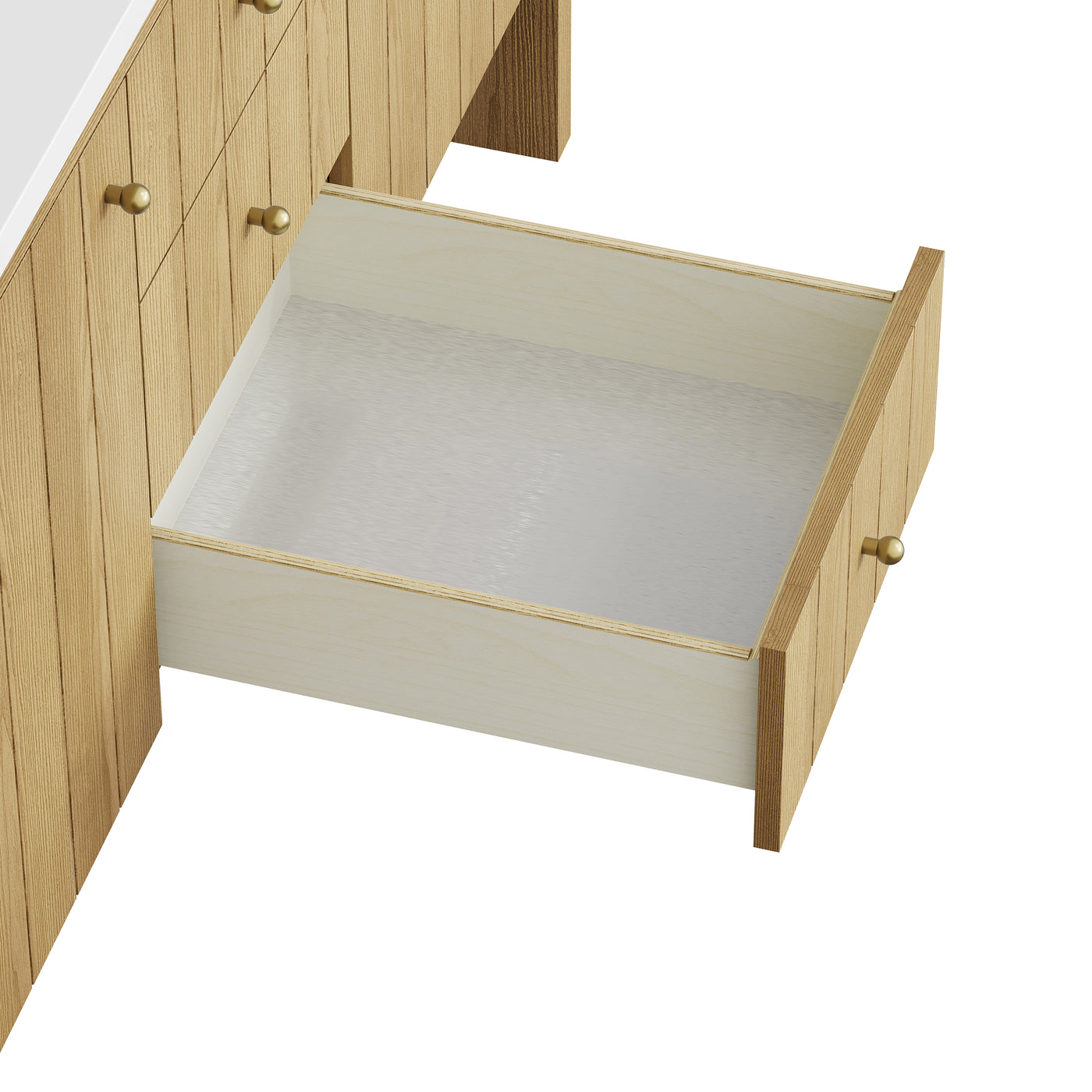 James Martin Hudson 60" Double Bathroom Vanity, Light Natural Oak by James Martin