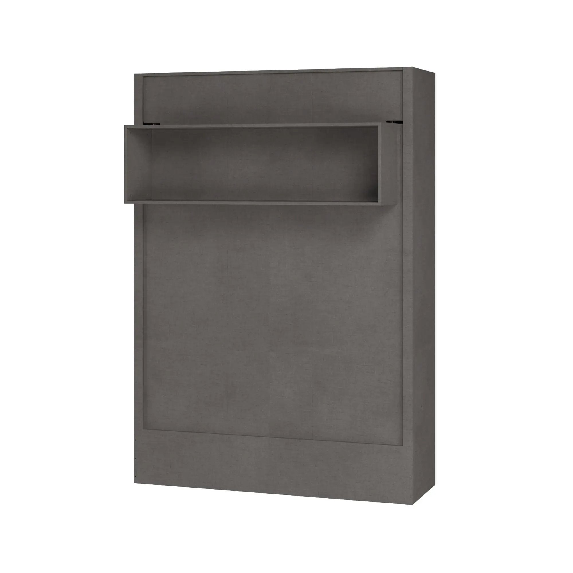 Easy-Lift Full Murphy Wall Bed in Dark Grey with Shelf by Sharicks