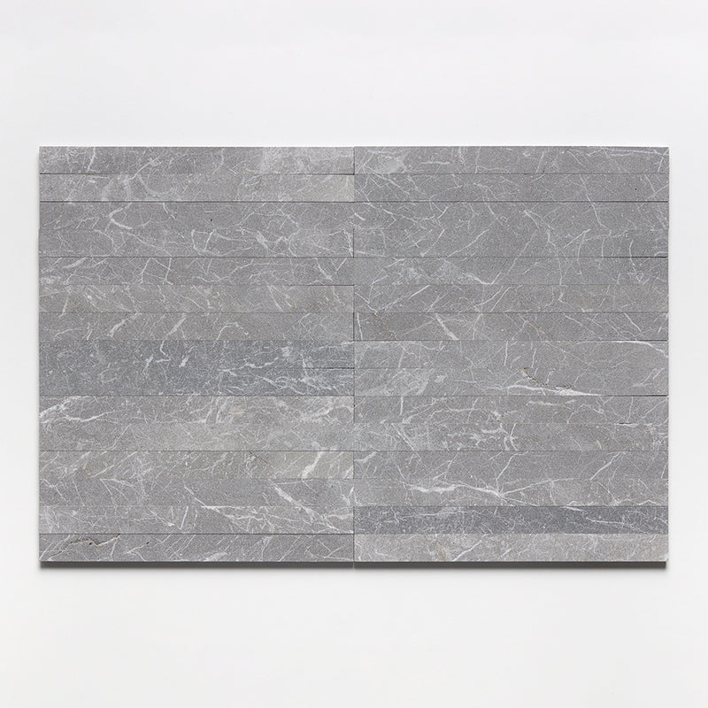 Iris Black Fine Textured Plank Marble Tiles 1 9/16x18 Marble Fine Textured 4x24 Tiles — 1