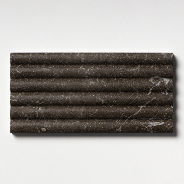 Iris Black Honed Flute Trim 6x12x3/4