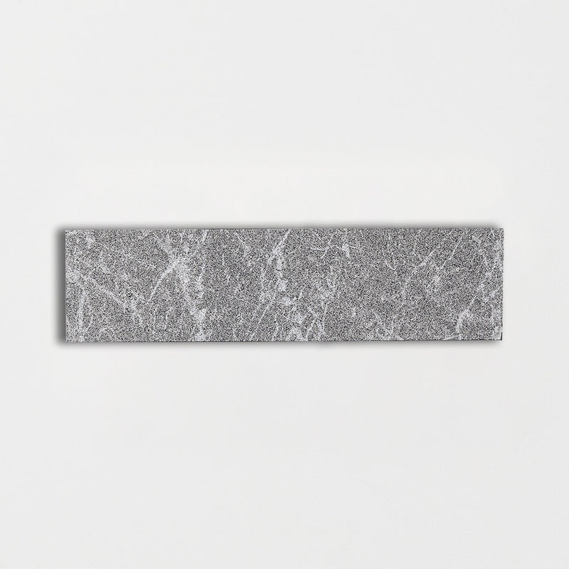 Iris Black Leather 2x8x1/2 Marble Fine Textured 2x8 Tiles