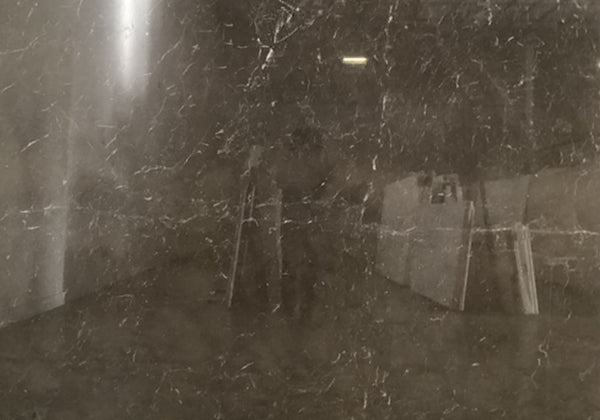 Iris Black Polished Marble Slab Random