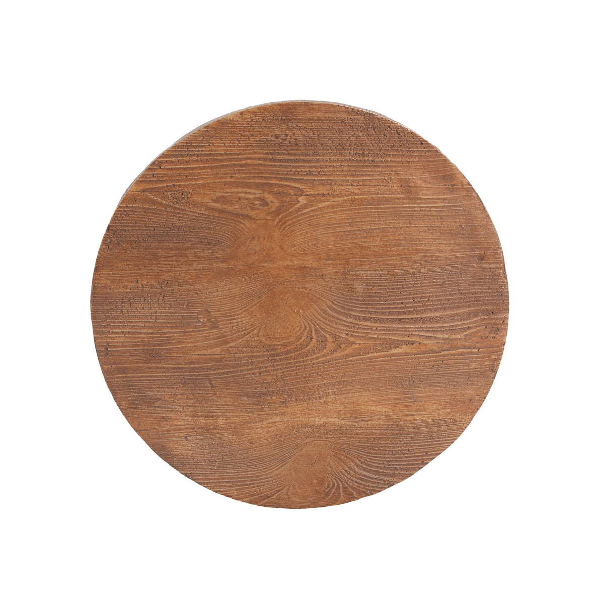 Iris Outdoor Patio Three-Legged Wood-Grain Side Table, photo 12 of 16