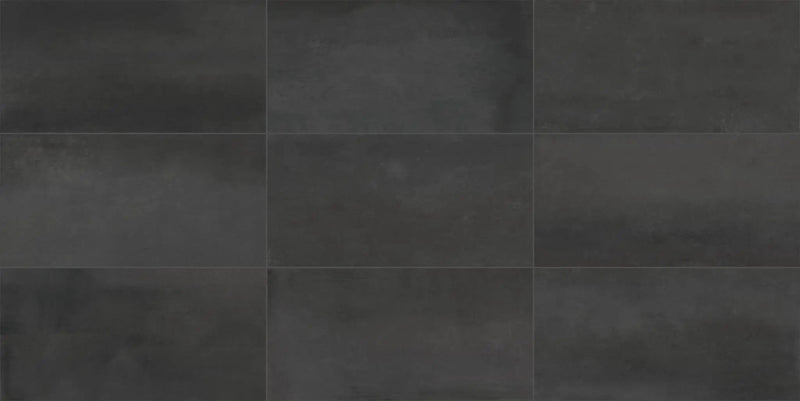 Chicago Iron Concrete Look Porcelain Tiles 12x24 by landmarkceramics