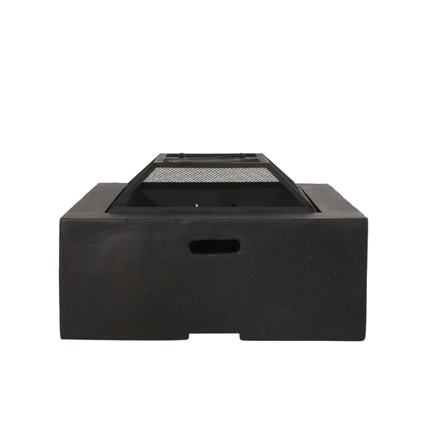 Outdoor 29" Square Wood-Burning Fire Pit, photo 2 of 10