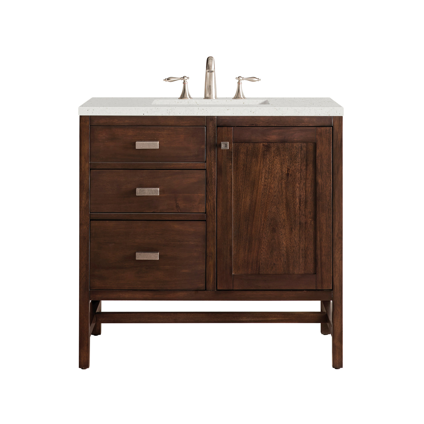 James Martin Addison 36" Single Bathroom Vanity, Mid-Century Acacia by James Martin